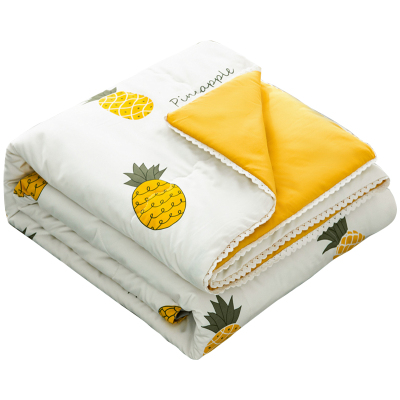 劳伦丽莎水洗棉亲肤无印风印花夏被空调被夏凉被午睡被旅行盖被