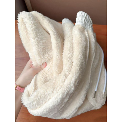 黑色加绒西装裤子女秋冬季新款直筒高腰垂感显瘦加厚灯芯绒阔腿裤_107