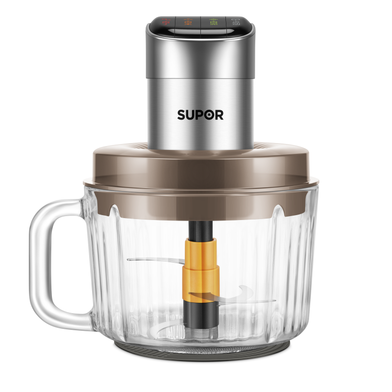 苏泊尔SUPOR五档金属玻璃绞肉机2升按键操控不锈钢刀头高效粉碎JRD10-B200