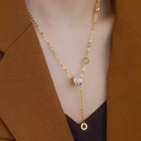 小蛮腰项链2025新款小众钛钢不褪色长款毛衣链高级感秋冬轻奢配饰送女朋友老婆情人节七夕生日礼物