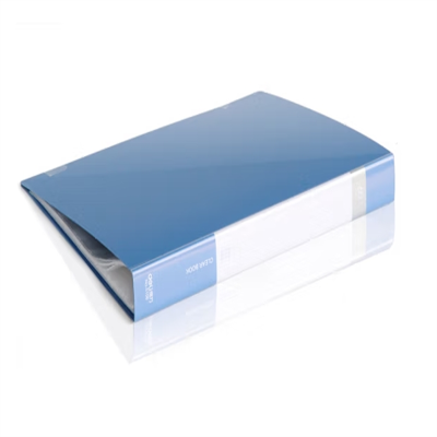 得力文件夹资料册透明插页a4资料收集册资料夹收纳夹办公用品多层 5109 (100页)