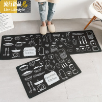 厨房地毯防水防油厨房地垫防滑垫子家用长条可擦免洗耐脏厨房脚垫 三维工匠