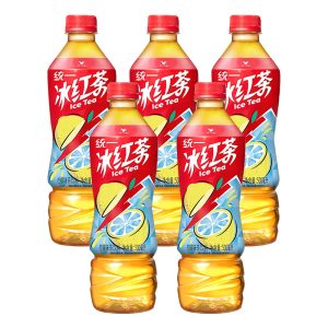 统一 冰红茶 柠檬味 500ml*5瓶装 新旧包装交替发货