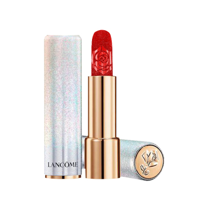 圣诞限量版梦幻冰雪银管口红525#法式深吻 膏体带细闪品牌:兰蔻月销