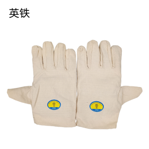 英铁32道线双层帆布手套 均码 双