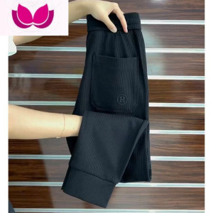 七斓新款休闲运动裤男士大码卫裤潮流港风卫裤弹力小脚哈伦裤