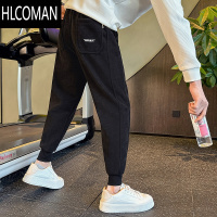 HLCOMAN款卫裤男运动裤潮流痞帅哈伦男裤2024新款秋季九分休闲裤子潮
