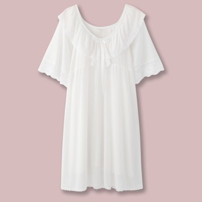 SUNTEK公主风睡裙甜美可爱睡衣带胸垫可外穿睡衣女夏季睡裙2020年新款