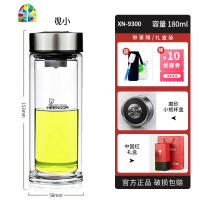 双层玻璃杯男加厚隔热泡茶杯家用透明杯子保温杯商务水杯 FENGHOU 升级款-小树标-410ml-外观略大[礼盒装]