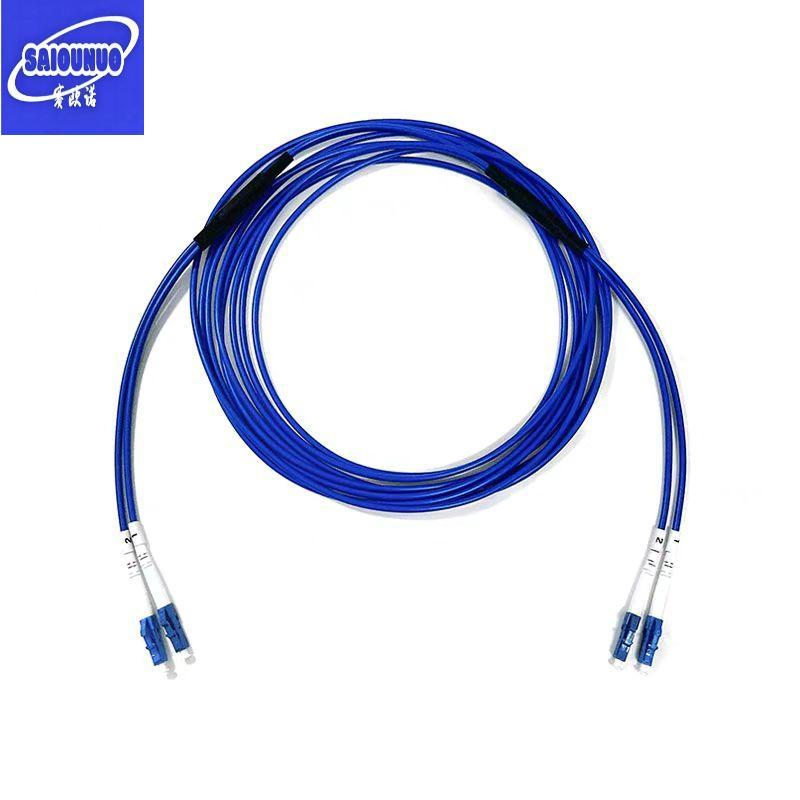 赛欧诺 蓝色铠装双芯尾纤LC-LC 3米 根