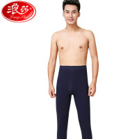 浪莎langsha男士秋裤单件男薄款纯棉衬裤冬季基础打底保暖裤亲肤棉毛线裤