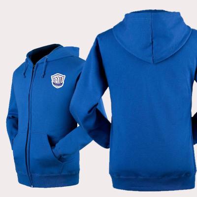 珂卡慕(KEKAMU)石家庄永昌连帽外套棉长袖拉链开衫卫衣足球运动休闲外衣蓝色M