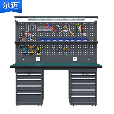 尔迈 工业工作台维修电工实训台防静电工作台面工具工作台1.8米 BR款