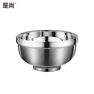是尚 不锈钢碗 304双层隔热防烫汤碗 饭碗 一个