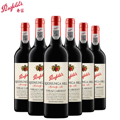 澳大利亚原瓶进口红酒 奔富 penfolds 寇兰山76 红葡萄酒750ml *6瓶