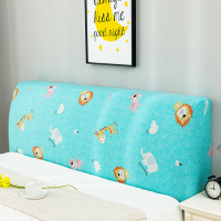 床头套罩全包北欧风格萬能通用防尘软包木床头靠背保护可拆洗 动物之森() 1.5米(适合1.4-1.7米床头使用)