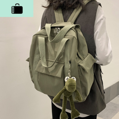 背包男双肩包女韩版百搭 ins风森系泫雅风书包女大学生潮牌旅行包NEW LAKE
