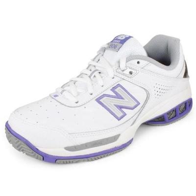 新百伦(New Balance)女鞋网球鞋轻便透气稳定支撑防滑耐磨白色2E