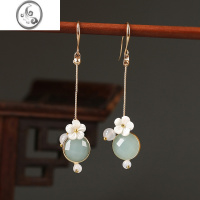 JiMi古风耳环配旗袍 复古古装中国风耳饰耳坠 2023年新款潮耳夹女