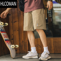 HLCOMAN吕小虎日系多口袋卡其色工装短裤男夏季时尚男装五分裤潮