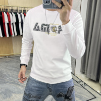 欧货烫钻卫衣男秋冬新款潮流炫彩飞虎青年休闲衣服圆领打底衫