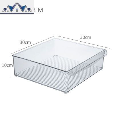 冰箱收纳盒长方形抽屉式鸡蛋盒大号食品冷冻盒厨房收纳保鲜储物盒 三维工匠