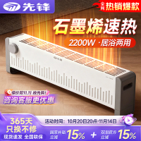 先锋取暖器 踢脚线电暖器移动地暖家用 遥控电暖气加热器DTJ-T12/2265
