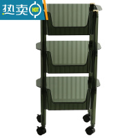 敬平轻奢卫生间置物架落地多层厨房浴室洗手间储物移动小推车收纳架子
