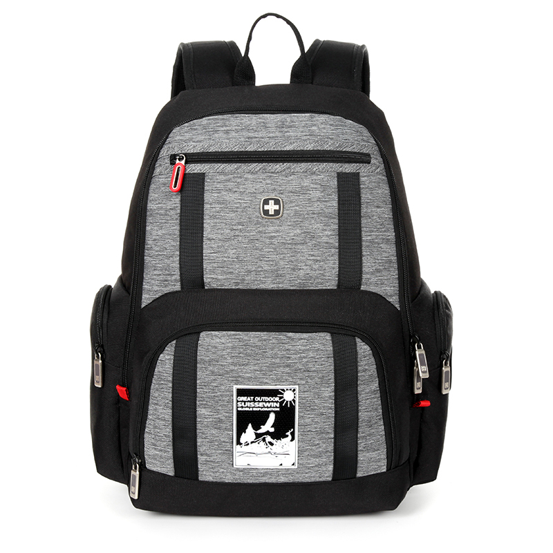 瑞士时尚休闲商务潮流迷彩双肩包SN9555