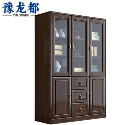 豫龙都文件柜实木台