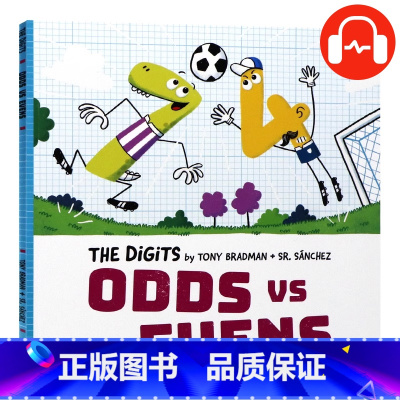 [正版]数学主题牛津精品绘本数字朋友 奇数与偶数英文原版 The Digits Odds Vs Evens 儿童益智幽