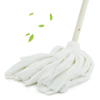好企来 木柄圆头拖把 白色毛巾布 三把装/组