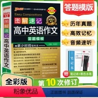 高中英语作文答题模板 高中通用 [正版]2023版图解速记高中英语作文答题模板 高一高二高三 高考英语满分作文写作技巧高