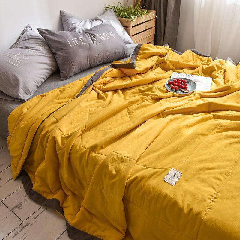 美帮汇夏季水洗棉夏凉被可水洗可机洗薄款被子单双人宿舍空调被春秋夏被