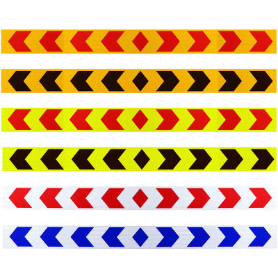 好企来 双方向标 反光标识 AQ-0082 PVC 黄黑 10cm*35m (35 米/卷)