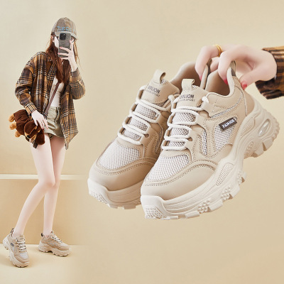 20266春季老爹鞋新款韩版ins女学生厚底运动跑步增高休闲鞋