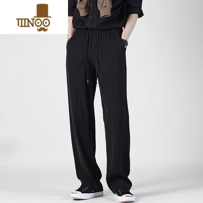 YANXU190高个子秋季加长版男裤美式高街休闲裤115cm简约直筒宽松运动裤