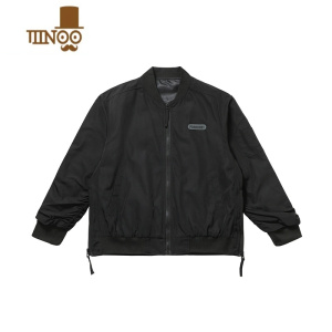 YANXUFORNINES美式棒球服男女潮牌飞行夹克宽松衣服感机能外套