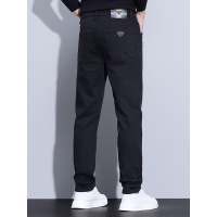 【长裤九分可选】大码黑色牛仔裤男修身轻商务弹力男士裤子款