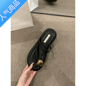 SUNTEK厚底凉拖外穿女鞋2023年春夏新款软底踩屎感套趾一脚蹬配裙子凉鞋