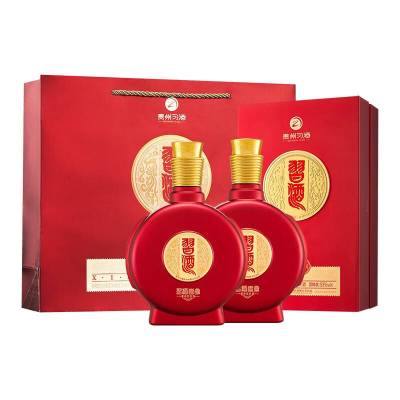 习酒 喜宴新款 53度500ml*2瓶 酱香型白酒 新老版本年份随机