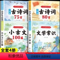 [全4本]必背文学常识+古诗词+小古文 小学通用 [正版]小学生必背文学常识大全彩图注音版人教版同步1-6年级小学生必背