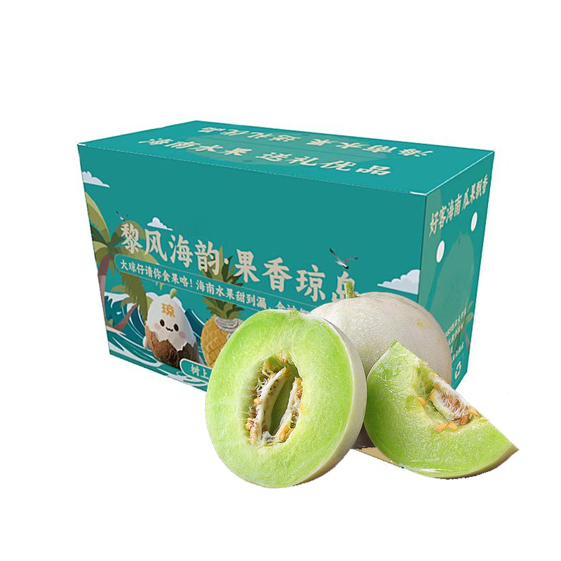 礼盒装[西沛生鲜]正宗玉菇甜瓜 净重4.5斤 1-3个 冰淇淋新鲜水果当季白香瓜玉茹哈蜜瓜