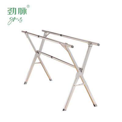 劲脉 折叠晾衣架 三杆方管2.4米 个