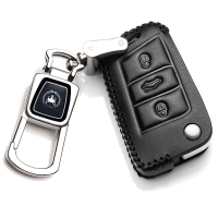 [补贴10%]2019款大众朗逸plus专用钥匙包真皮车钥匙套18新款钥匙保护套壳扣汽车钥匙包