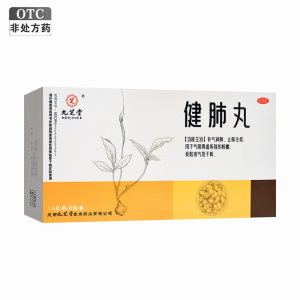 九芝堂健肺丸12袋/盒补气润肺止咳化痰咳嗽 痰粘或气急干咳