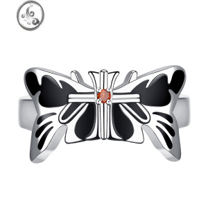 JiMi六花戒指中二病也要谈恋爱剧场版邪王真眼小鸟游动漫情侣指环银饰 单戒指开口可调节