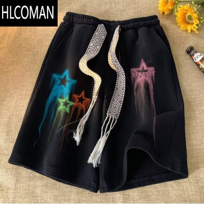 HLCOMAN特大码300斤休闲运动短裤男夏季美式高街五分裤痞帅休闲卫裤