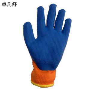 卓凡舒 毛圈橡胶压纹手套 均码 双