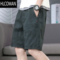 HLCOMAN工装短裤男士夏季薄款外穿拉链口袋五分裤子青年直筒休闲中裤
